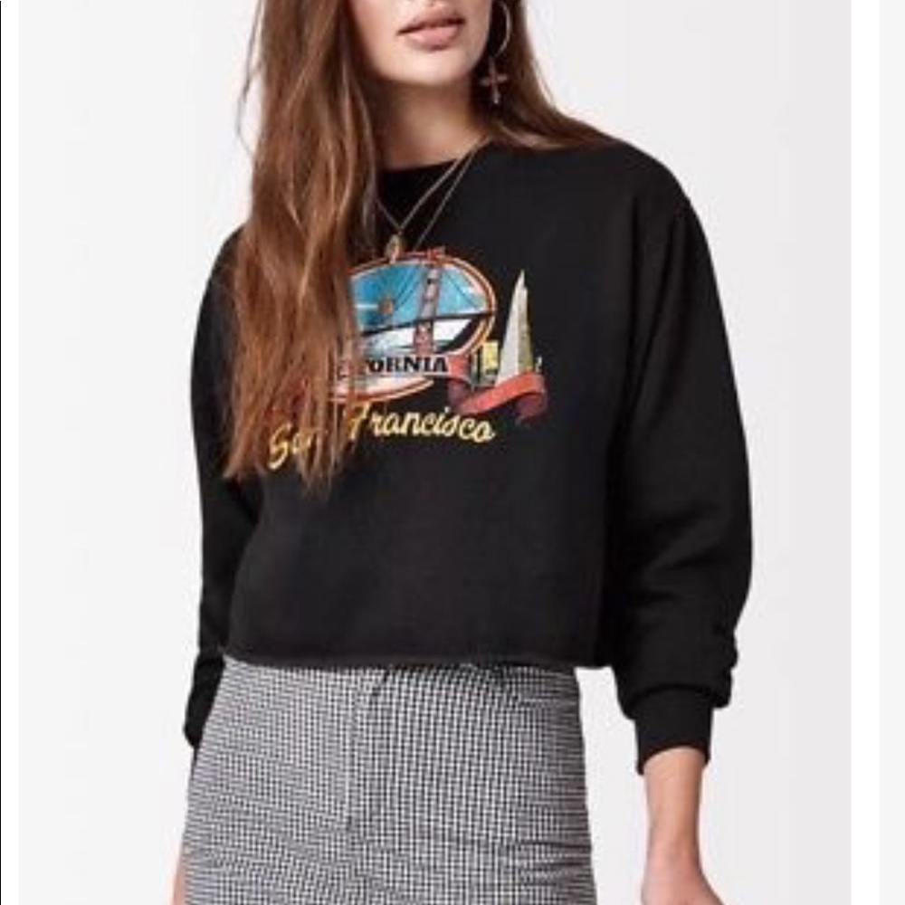 Brandy Melville San Francisco Cropped Crewneck